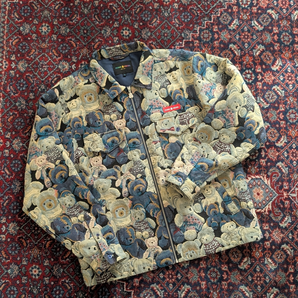 Fresh Multicolor Teddy Bear Jacket